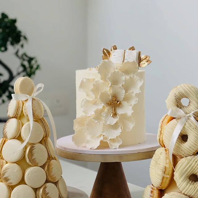 Latest BakedOut Instagram baptism dessert table preview
